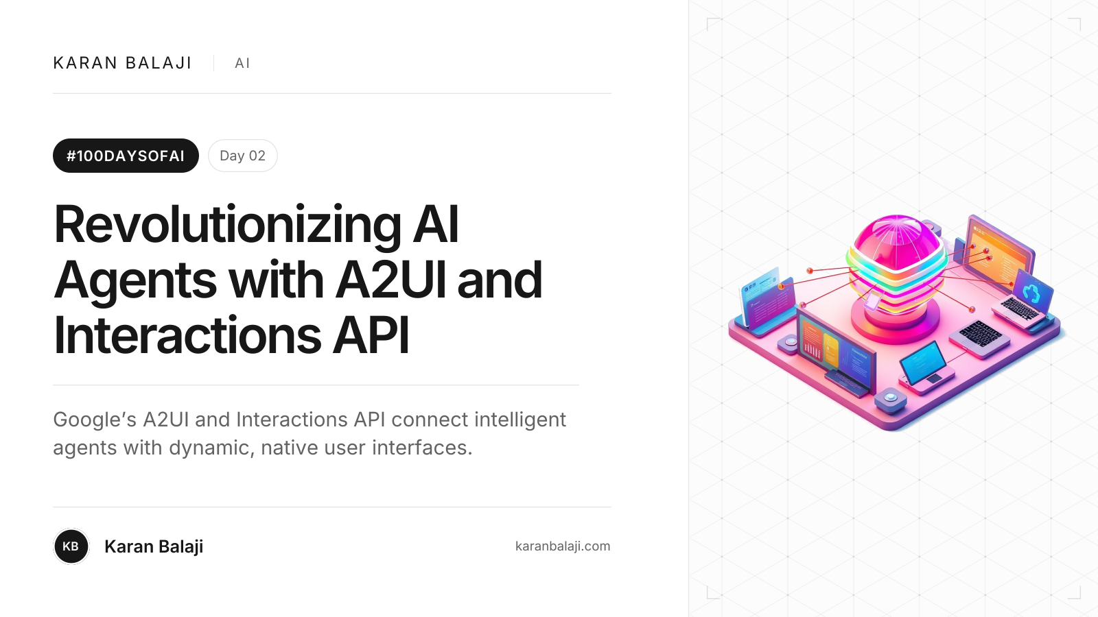 Day 2/100: Revolutionizing AI Agents with A2UI and Interactions API