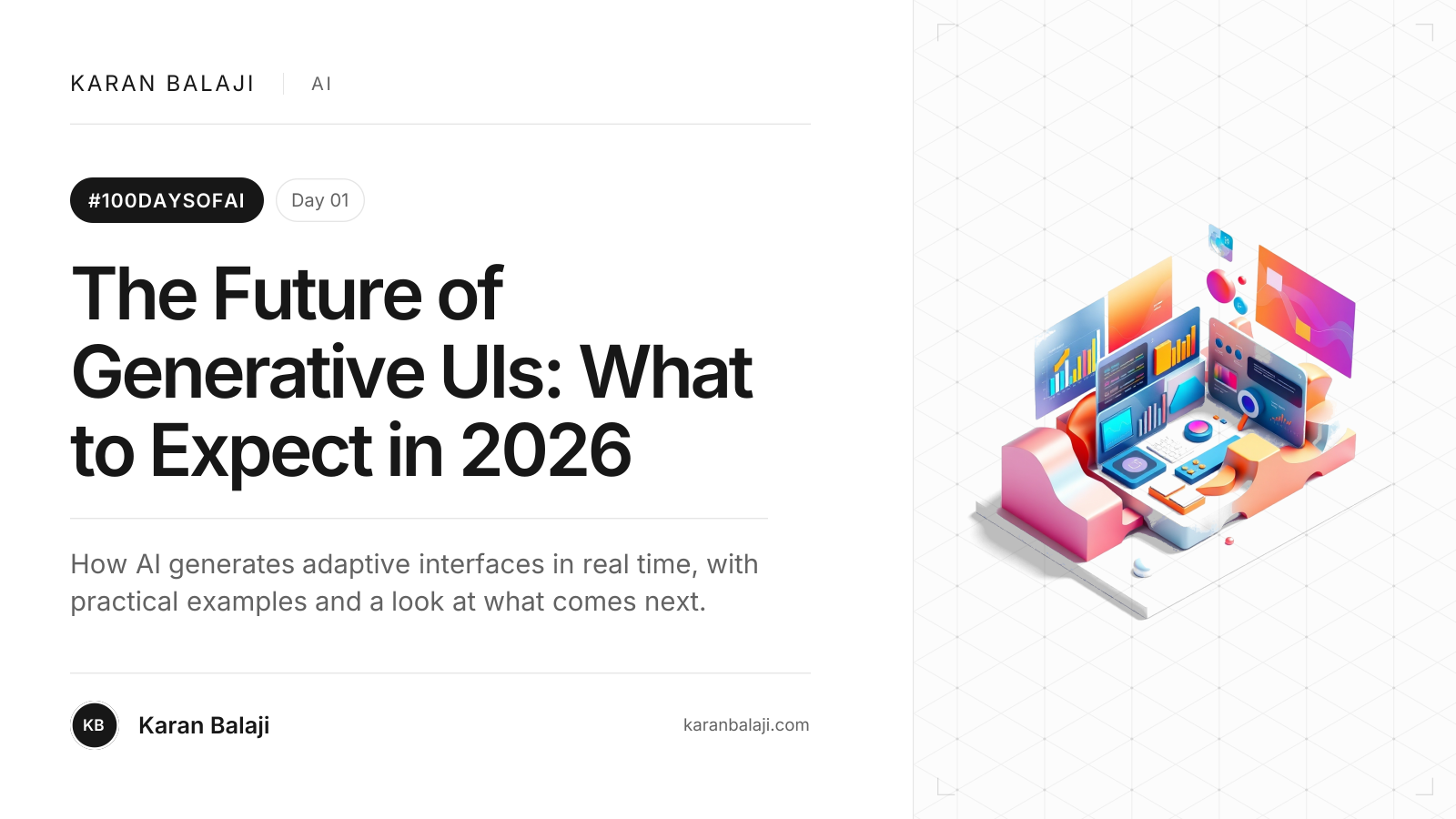 Day 1/100: The Future of Generative UIs: What to Expect in 2026
