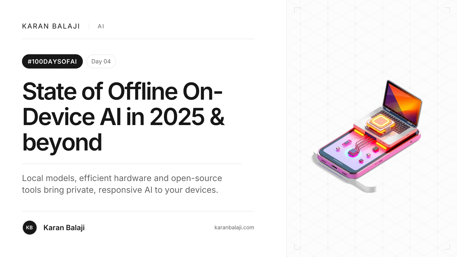 Day 4/100: State of Offline On-Device AI in 2025 & beyond